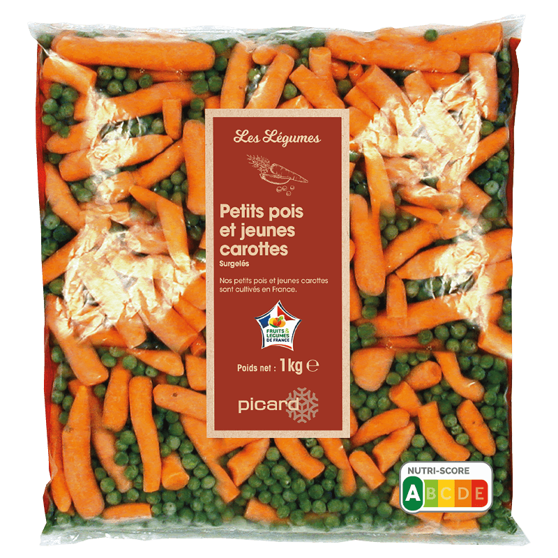 Petits pois doux extra-fins et jeunes carottes - 01121 - Picard Réunion