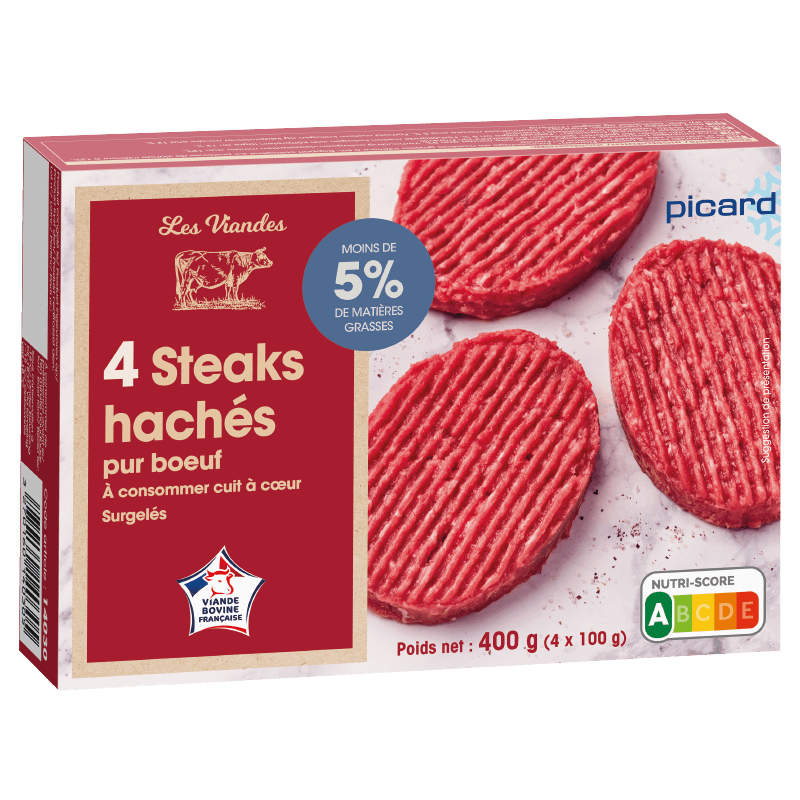 4 steaks hachés - 14030 - Picard Réunion