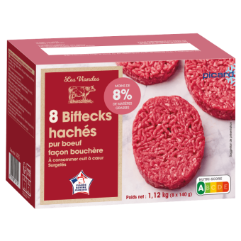 8 biftecks hachés (140g)