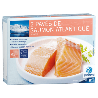 2 pavés de saumon atlantique