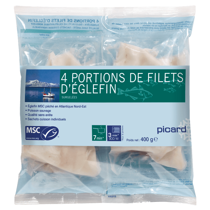 4 portions filets Eglefin MSC