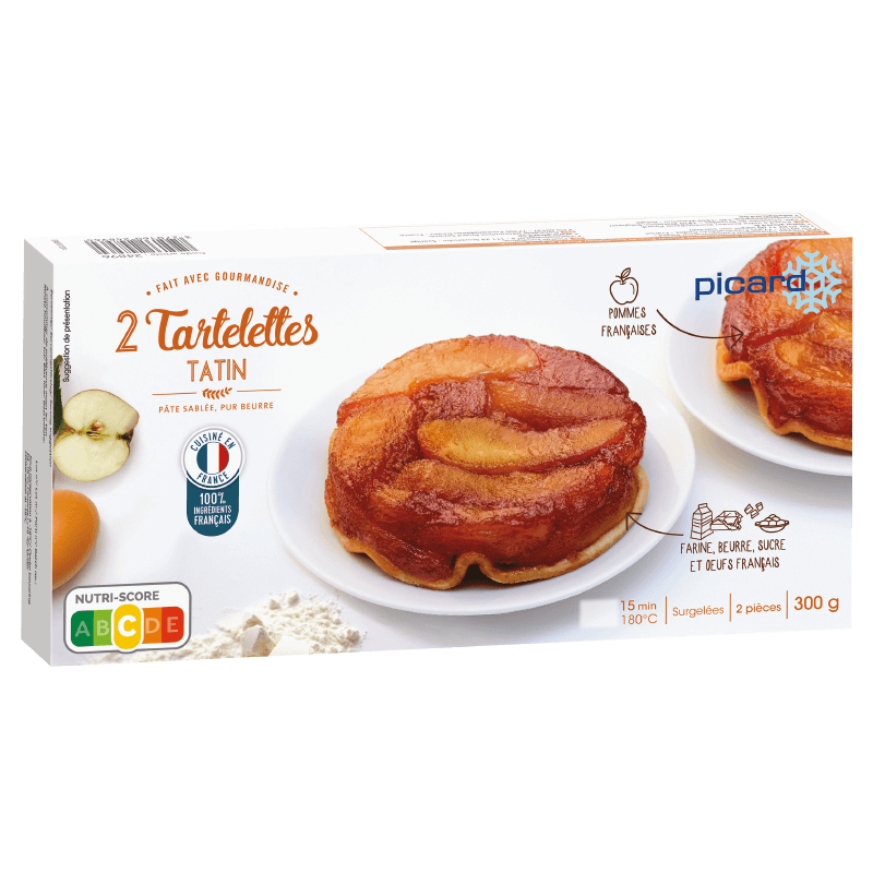 2 tartelettes Tatin pommes caramélisées - 24896 - Picard Réunion
