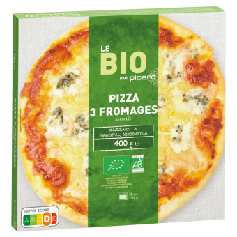 Pizza 3 fromages bio - 37198 - Picard Réunion
