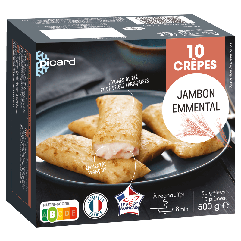 10 crêpes jambon-emmental - 47055 - Picard Réunion