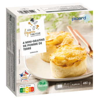 4 mini-gratins de pomme de terre - 59655 - Picard Réunion