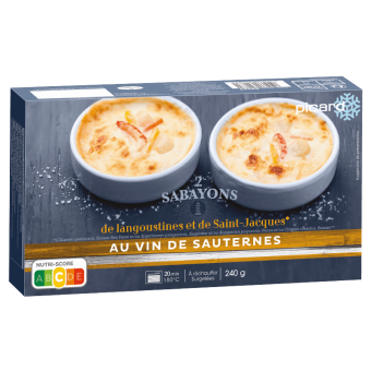 2 sabayons de langoustines et de Saint-Jacques au Sauternes - 64963 - Picard Réunion