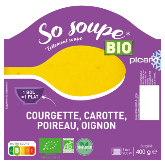 Potage aux 4 légumes bio - 68381 - Picard Réunion