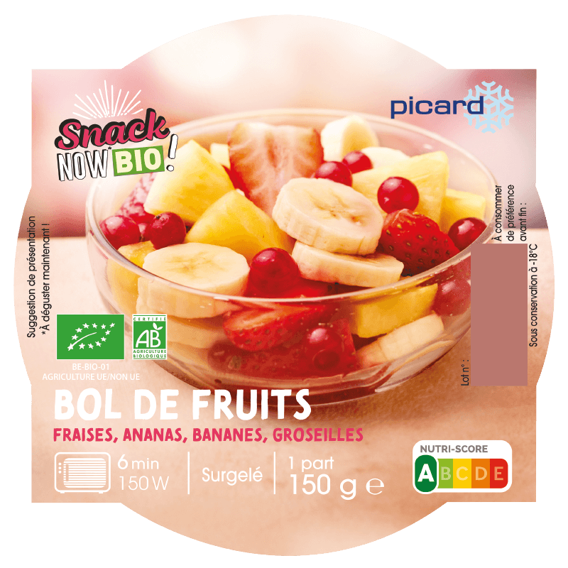 Bol de fruits bio - 68500 - Picard Réunion