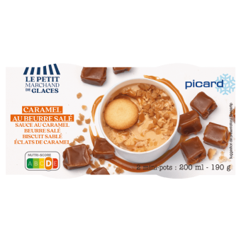 2 mini-pots caramel beurre salé - 73532 - Picard Réunion