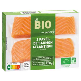 2 pavés saumon atlantique bio