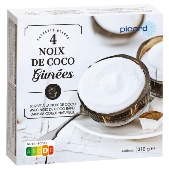 4 noix de coco givrées - 82054 - Picard Réunion