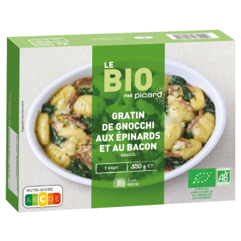 Gratin de gnocchi aux épinards et au bacon bio - 82181 - Picard Réunion