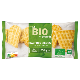10 gaufres coeurs bio - 82232 - Picard Réunion