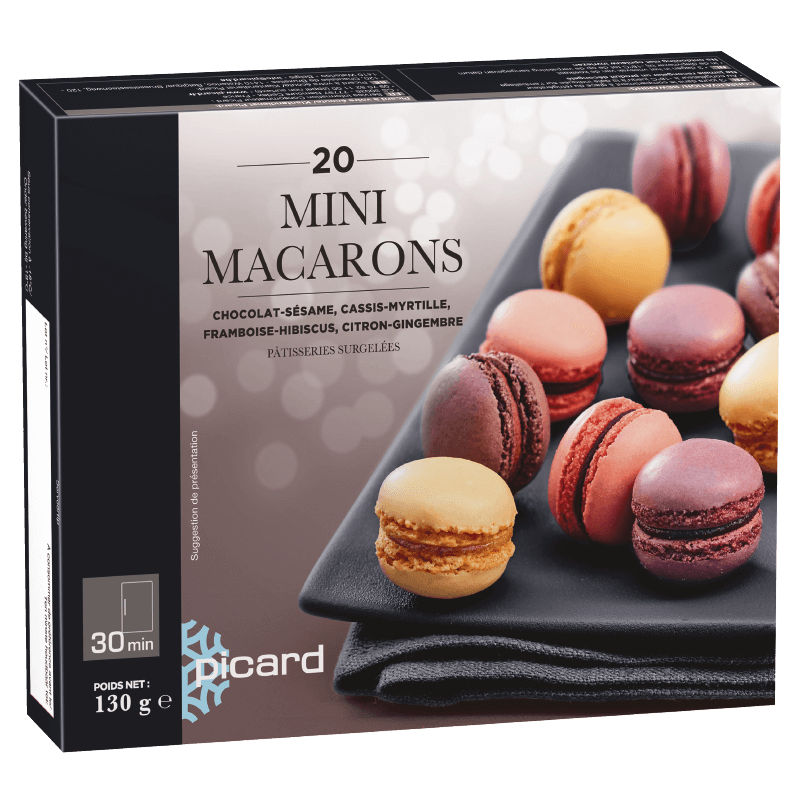 20 mini-macarons