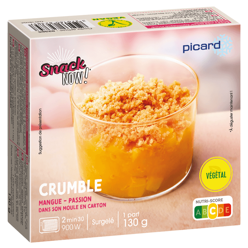 Crumble mangue passion - 82385 - Picard Réunion