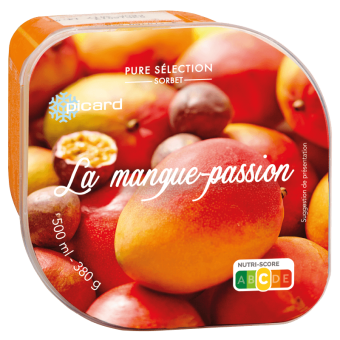 Sorbet La mangue passion - 84025 - Picard Réunion