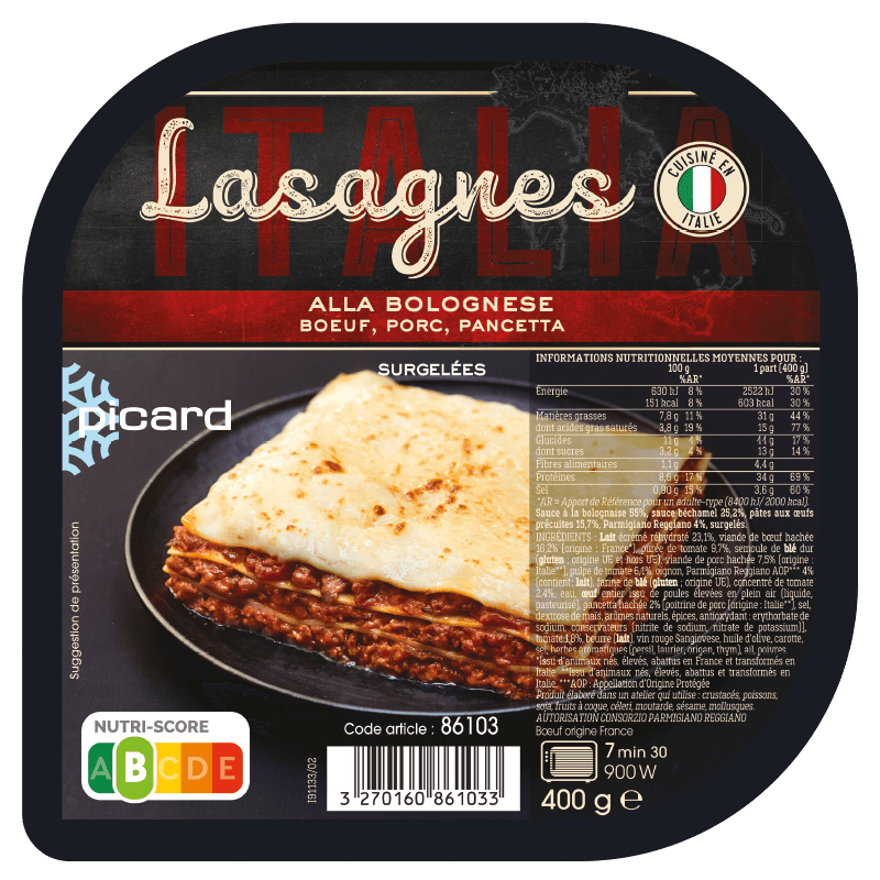 Lasagnes alla bolognese - 86103 - Picard Réunion