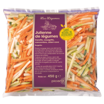 Julienne de légumes sans résidu de pesticides - 87002 - Picard Réunion