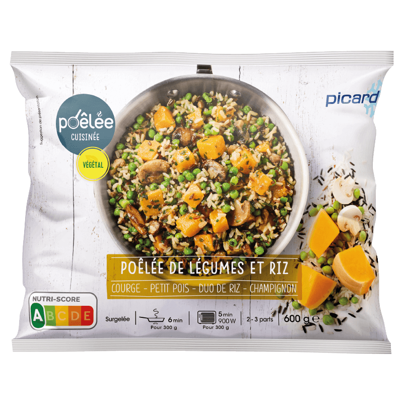 Poêlée de légumes et riz - 87200 - Picard Réunion