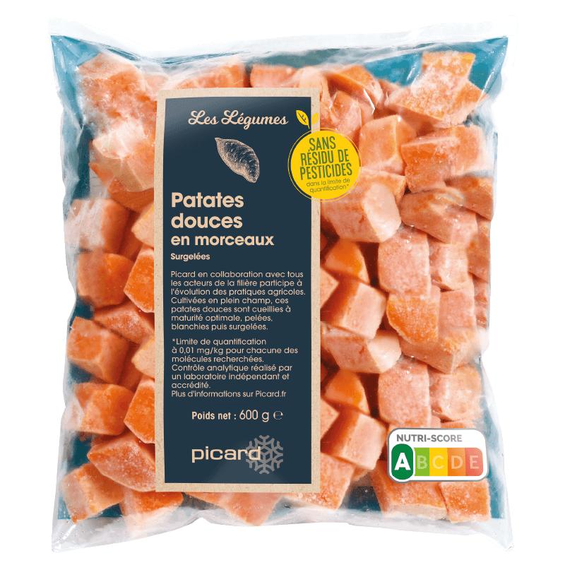 Patate douce en morceaux sans résidu de pesticides - 87961 - Picard Réunion