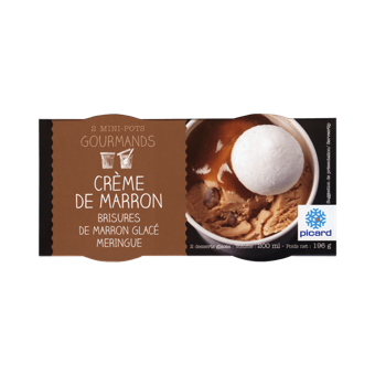 2 mini-pots glace crème de marron - 65566 - Picard Réunion