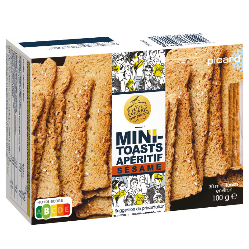 Mini-toasts apéritifs au sésame - 85418 - Picard Réunion