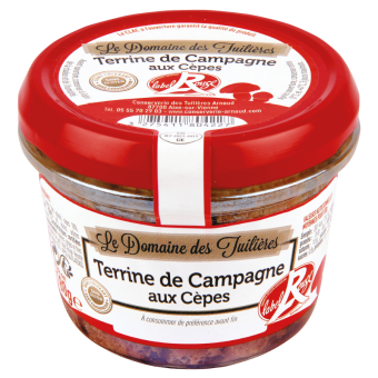 Terrine de campagne aux cèpes Label Rouge - 85499 - Picard Réunion