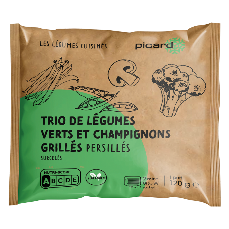 Trio de légumes champignons grillés persillés - 86477 - Picard Réunion