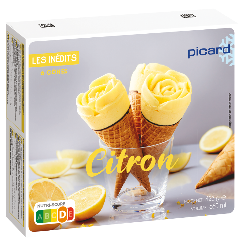 6 cônes citron - 73120 - Picard Réunion