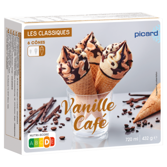 6 cônes vanille-café - 73673 - Picard Réunion