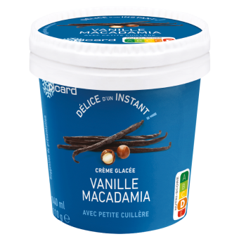 Crème glacée vanille-macadamia - 76076 - Picard Réunion
