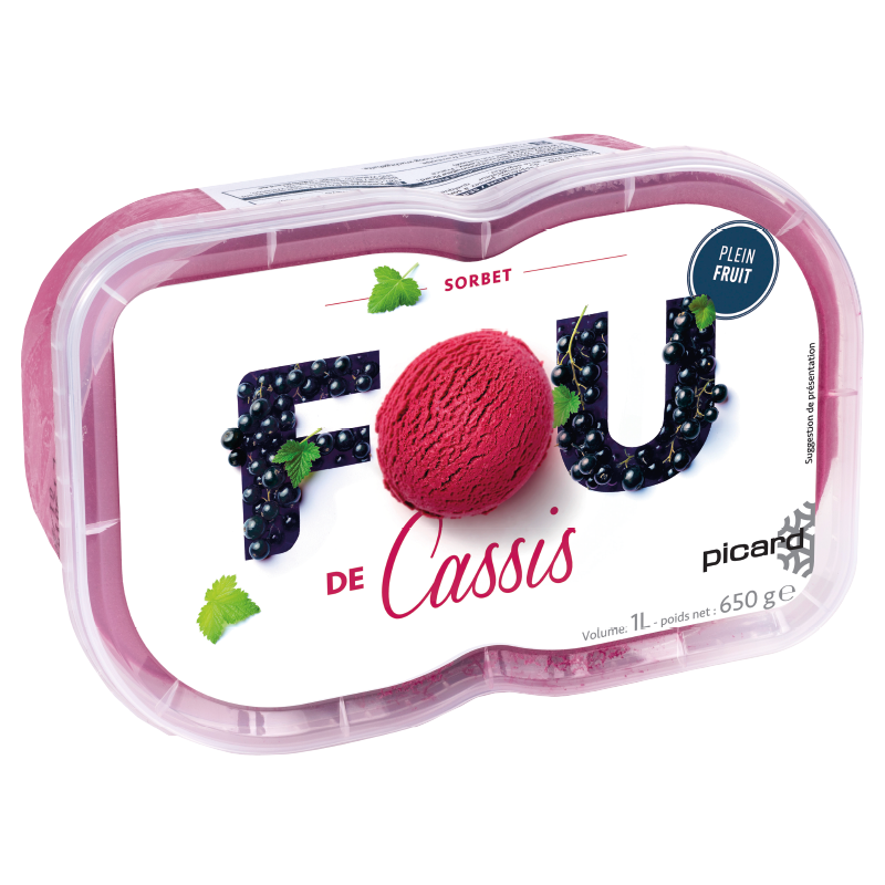 Sorbet Fou de cassis - 84099 - Picard Réunion