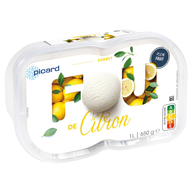 Sorbet Fou de Citron - 84103 - Picard Réunion