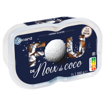 Crème glacée Fou de noix de coco - 84104 - Picard Réunion