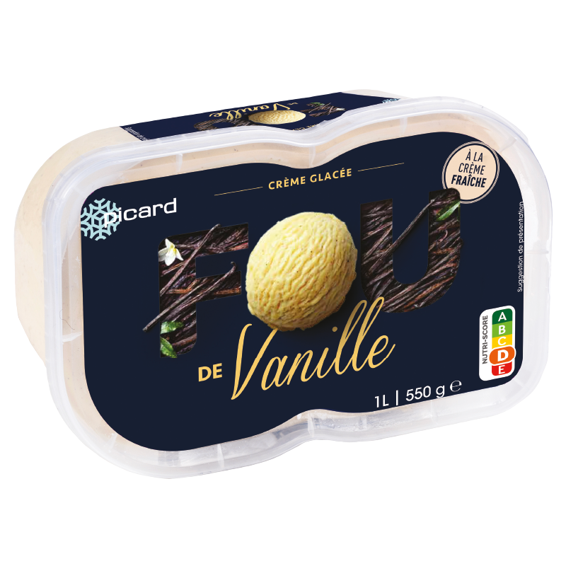 Crème glacée Fou de Vanille - 84116 - Picard Réunion