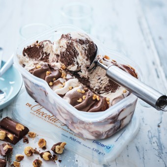 Crème glacée Chocolat - noisette - 84162 - Mise en situation - Picard Réunion