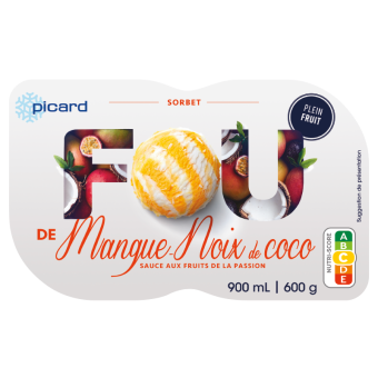 Sorbet Mangue-noix de coco - 84163 - Picard Réunion