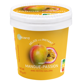 Sorbet mangue-passion - 84220 - Picard Réunion