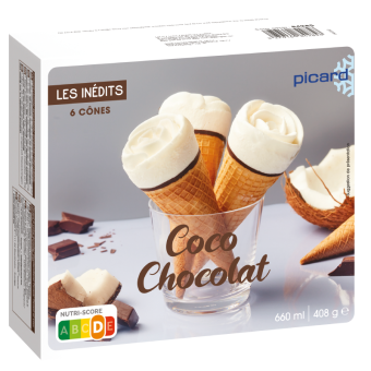 Picard Réunion - 10 mini-cônes chocolat