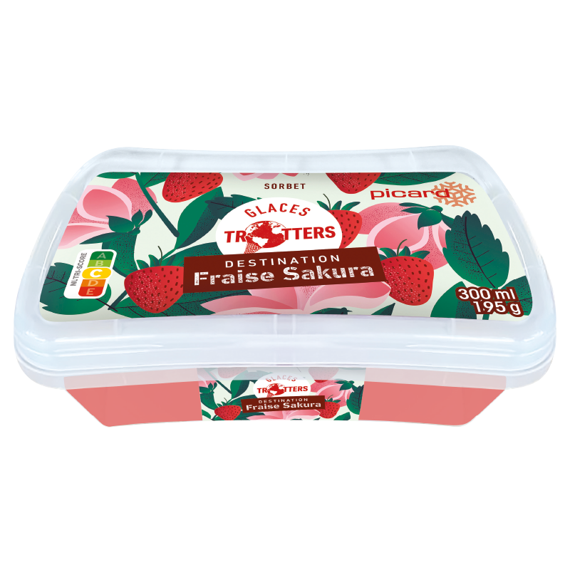 Sorbet fraise Sakura - 84298 - Picard Réunion