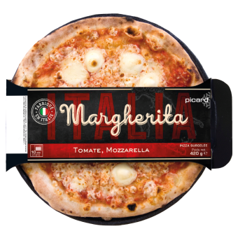 Pizza margherita Italia tomate