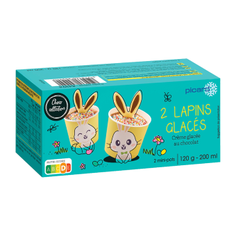 2 LAPINS GLACES CHOCO