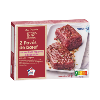 2 pavés de boeuf marinés à...