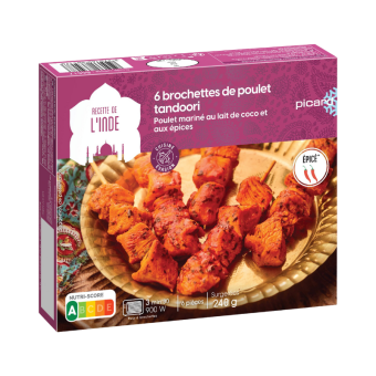 6 brochettes de poulet...