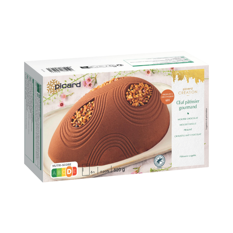 Oeuf pâtissier gourmand, 6 parts
