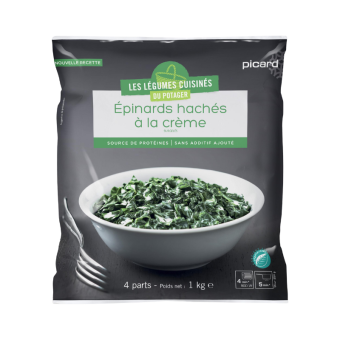 Epinards hachés cuisinés à...