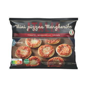 Mini pizzas margherita