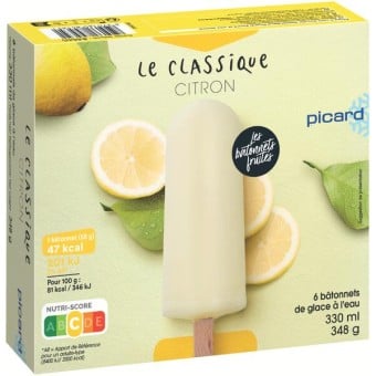 6 BATONNETS GLACES CITRON