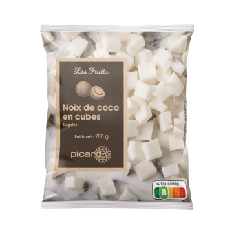 Noix de coco en cubes