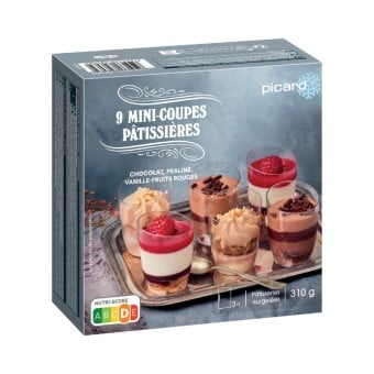 9 mini-coupes pâtissières